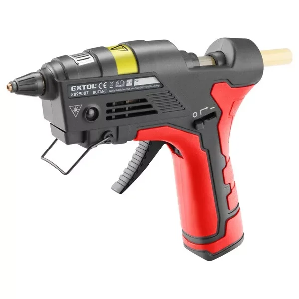 Kedvezmény EXTOL PREMIUM melegragasztó pisztoly, gázüzemű, vezeték nélkül használható; stift átm: 11mm, tömeg: 0,24 kg